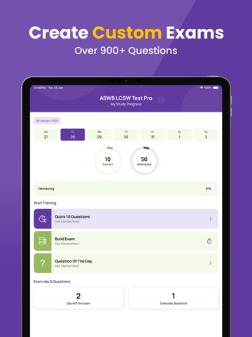 ASWB LCSW Practice Test iPad screenshot