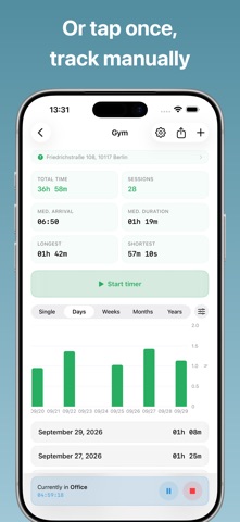 Time Tracker - Geofy Screenshot 3 of 7