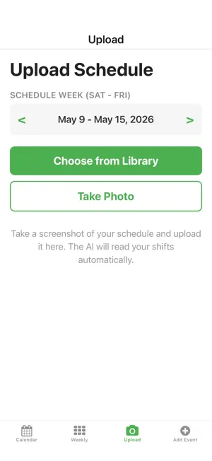 SnapShift: Schedule Scanner screenshot 4