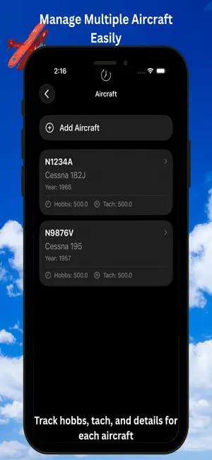 Hangar Mx Log screenshot 2
