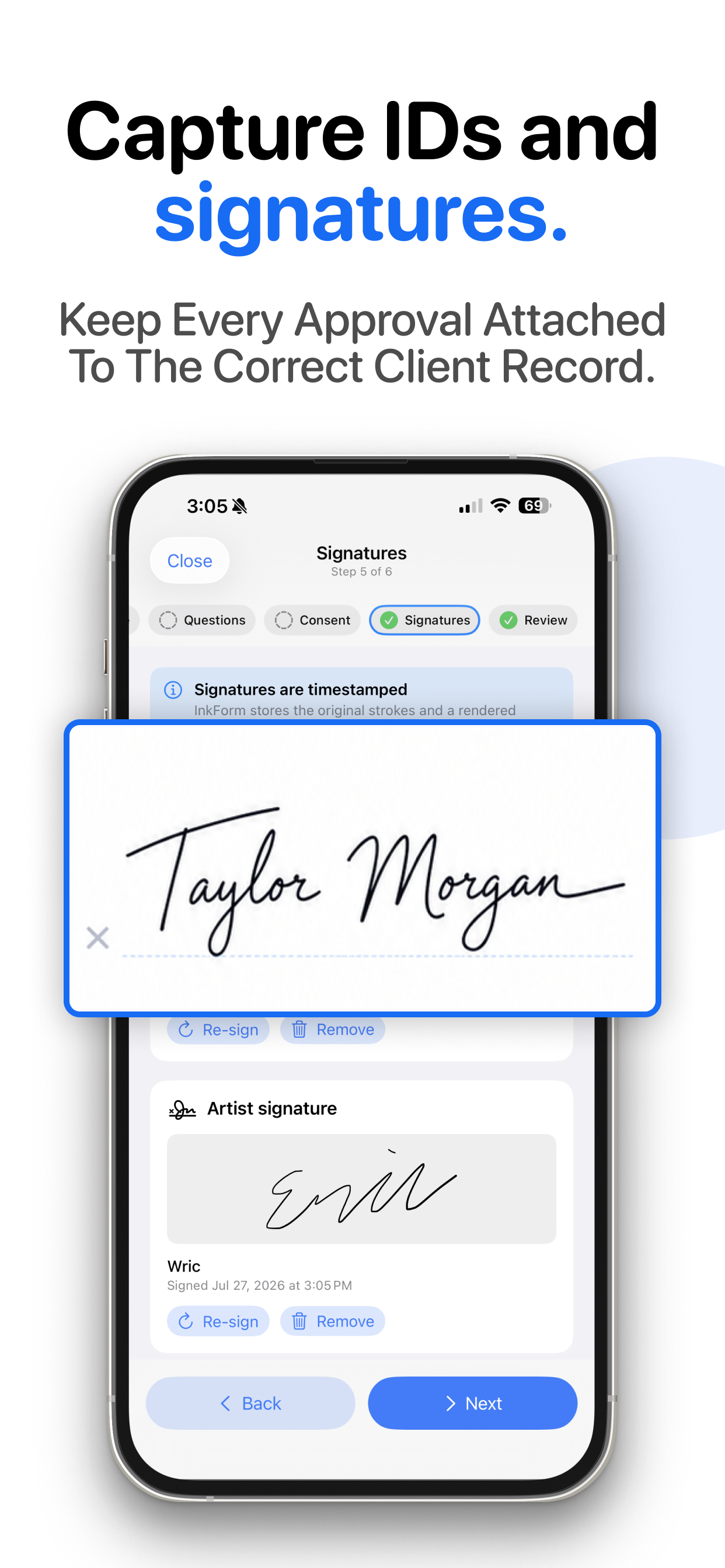 Tattoo Consent Forms: InkForm screenshot 3