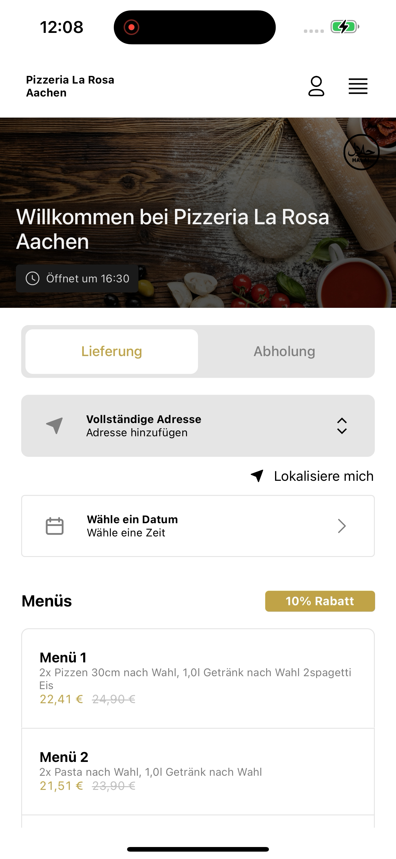 Pizzeria La Rosa Aachen screenshot 5