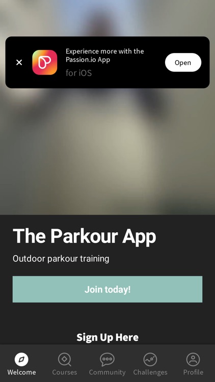 The parkour app