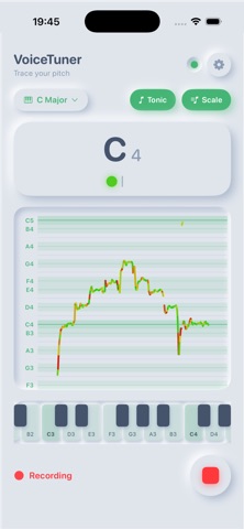 Voice Tuner: Pitch Tracker Screenshot 2 of 3