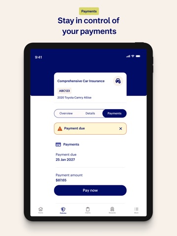 NRMA Insurance iPad screenshot 3