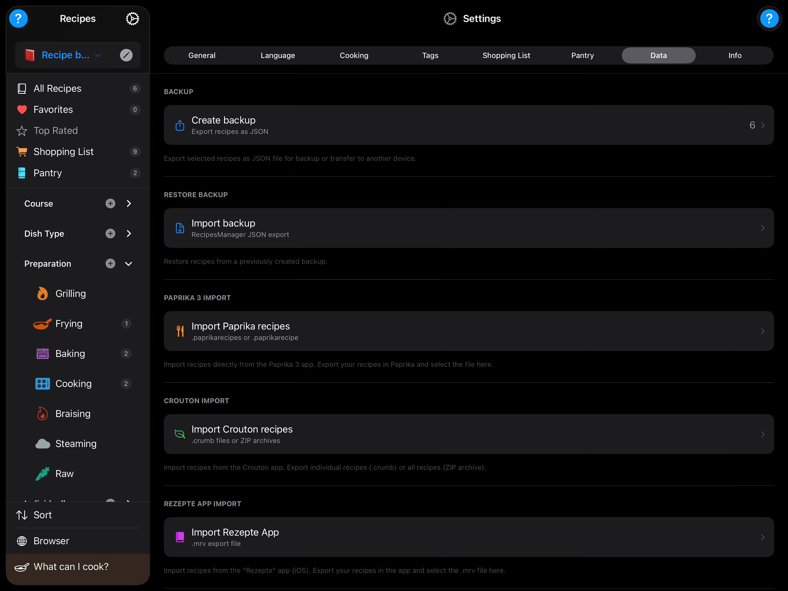 RecipesManagerPro