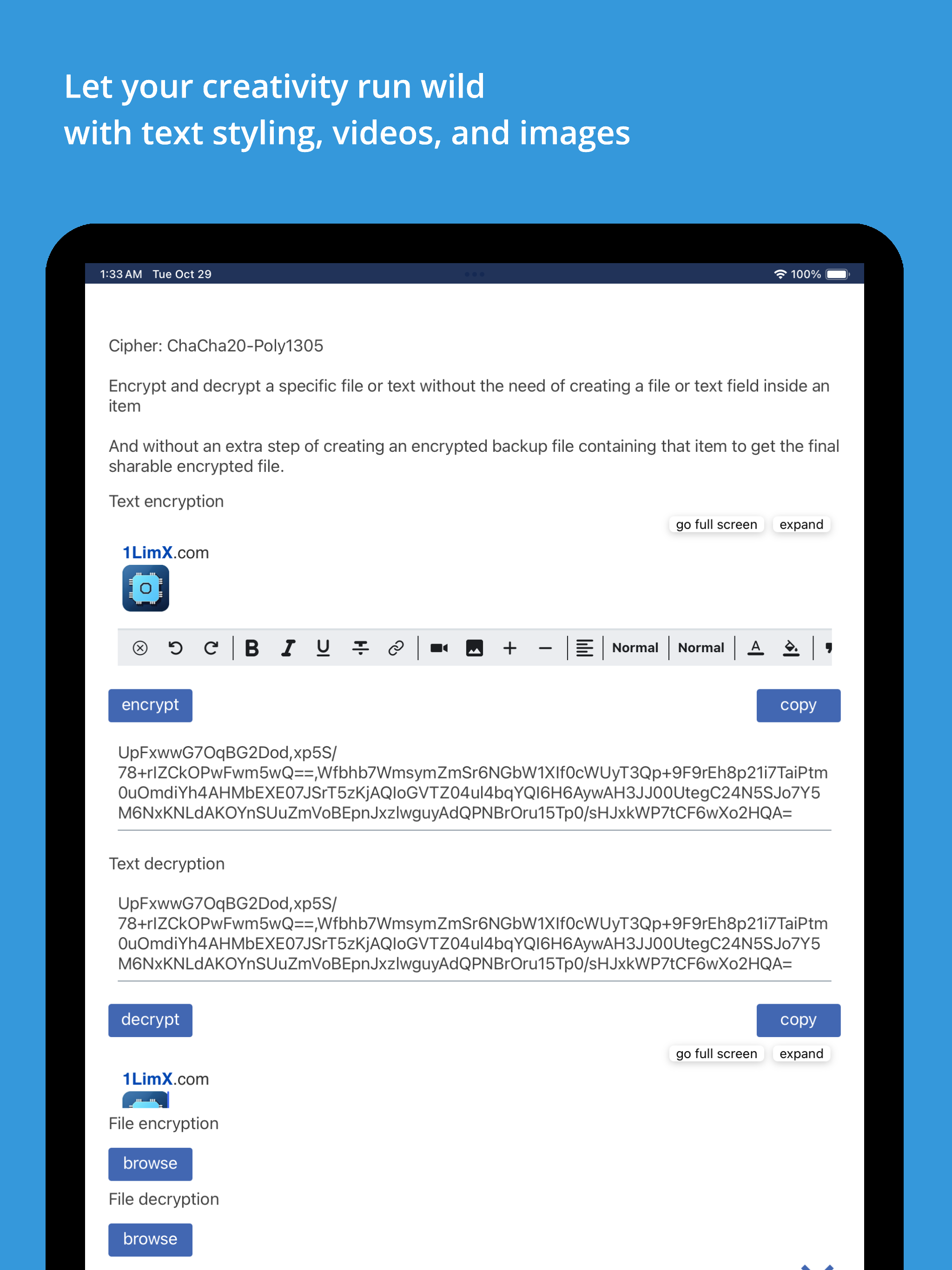 File Password Keeper: 1LimX screenshot 14