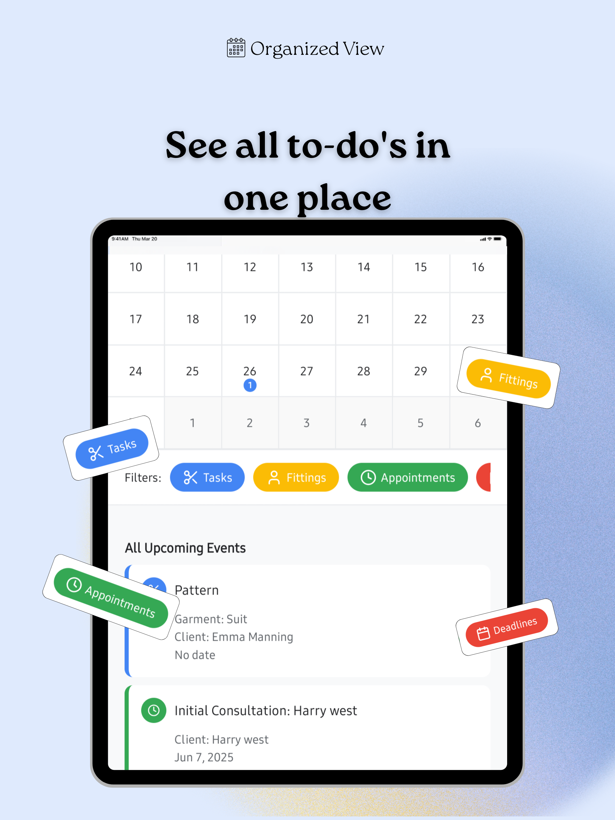 Seam: Tailor App