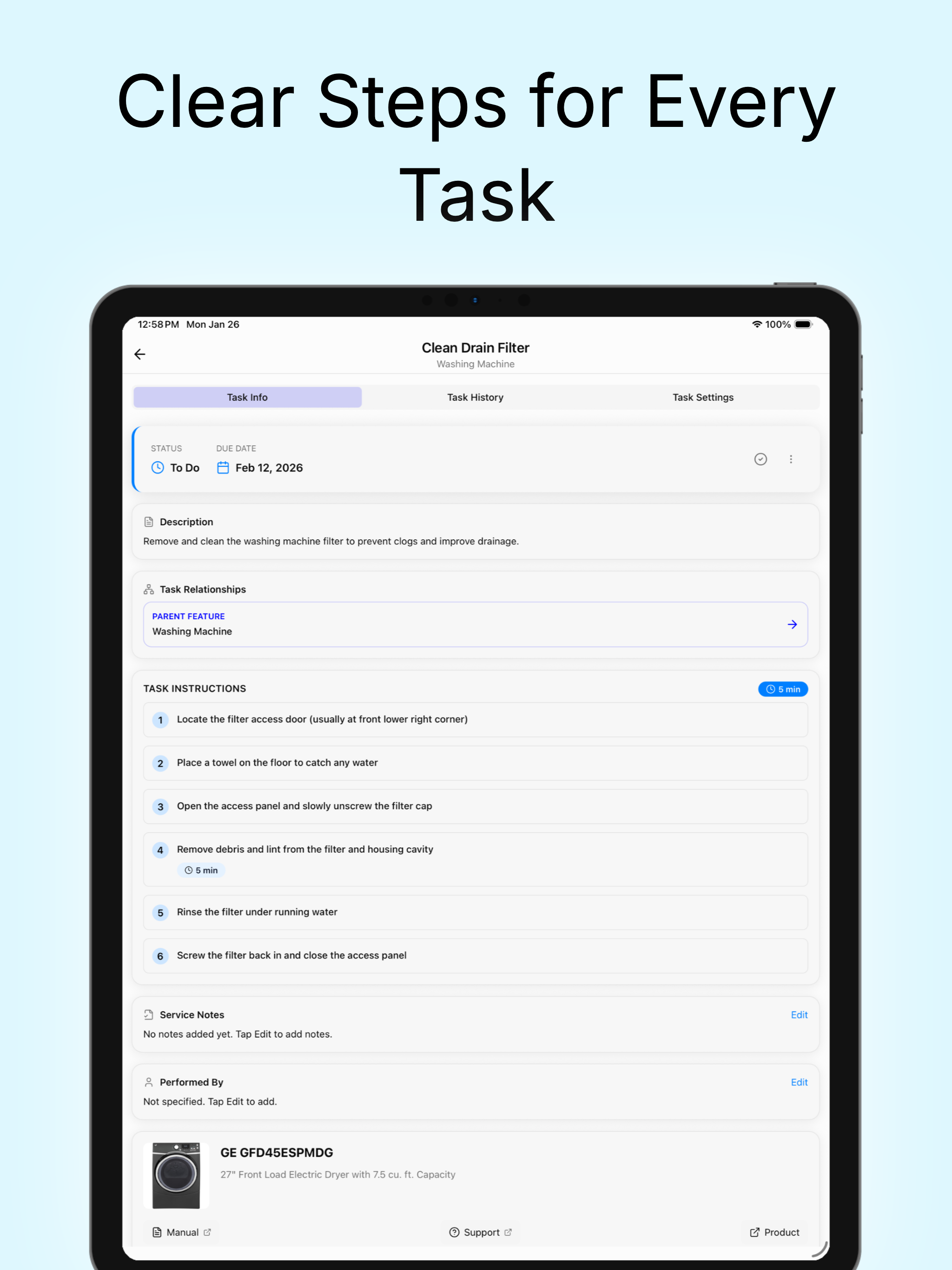 HomeBeacon: Home Maintenance