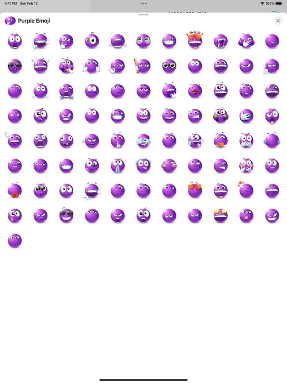 Screenshot #5 pour Purple Emoji