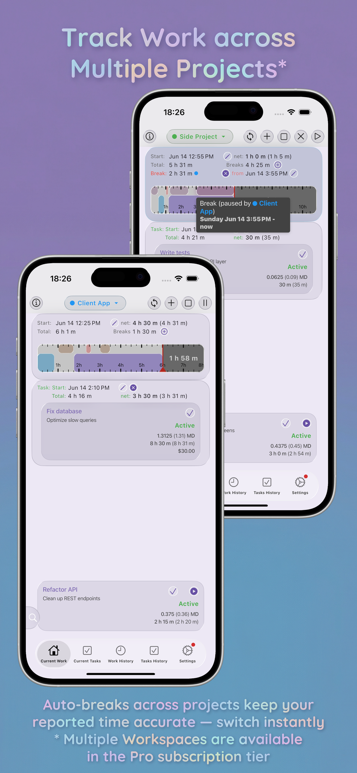 Work Tracker: Hours & ManDays