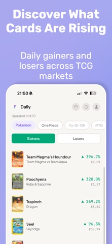 Flipzi TCG Price Tracker iPhone screenshot