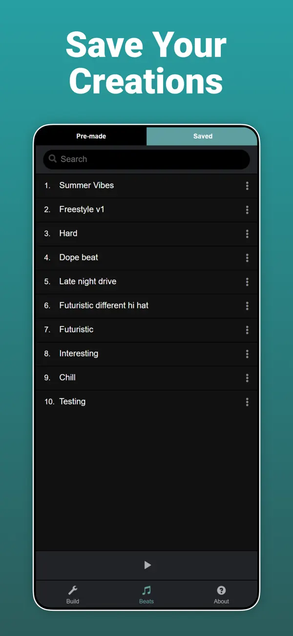 Screenshot #2 pour Build-A-Beat: Beat Maker