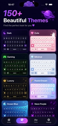 Custom Keyboard Themes screenshot