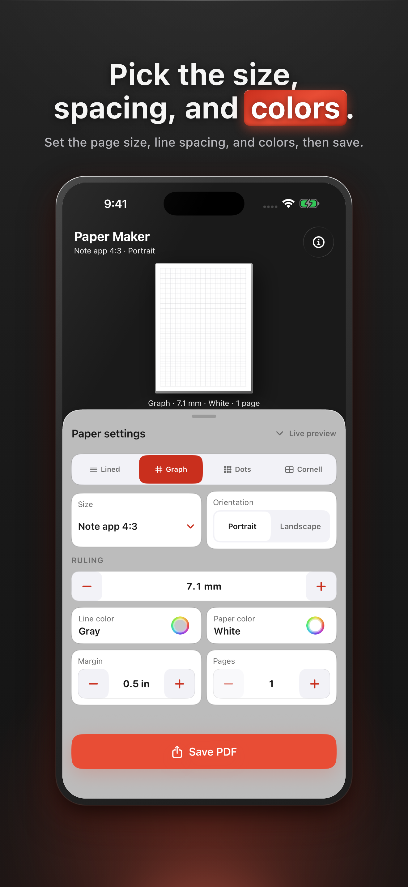Paper Maker: Note Templates screenshot 3