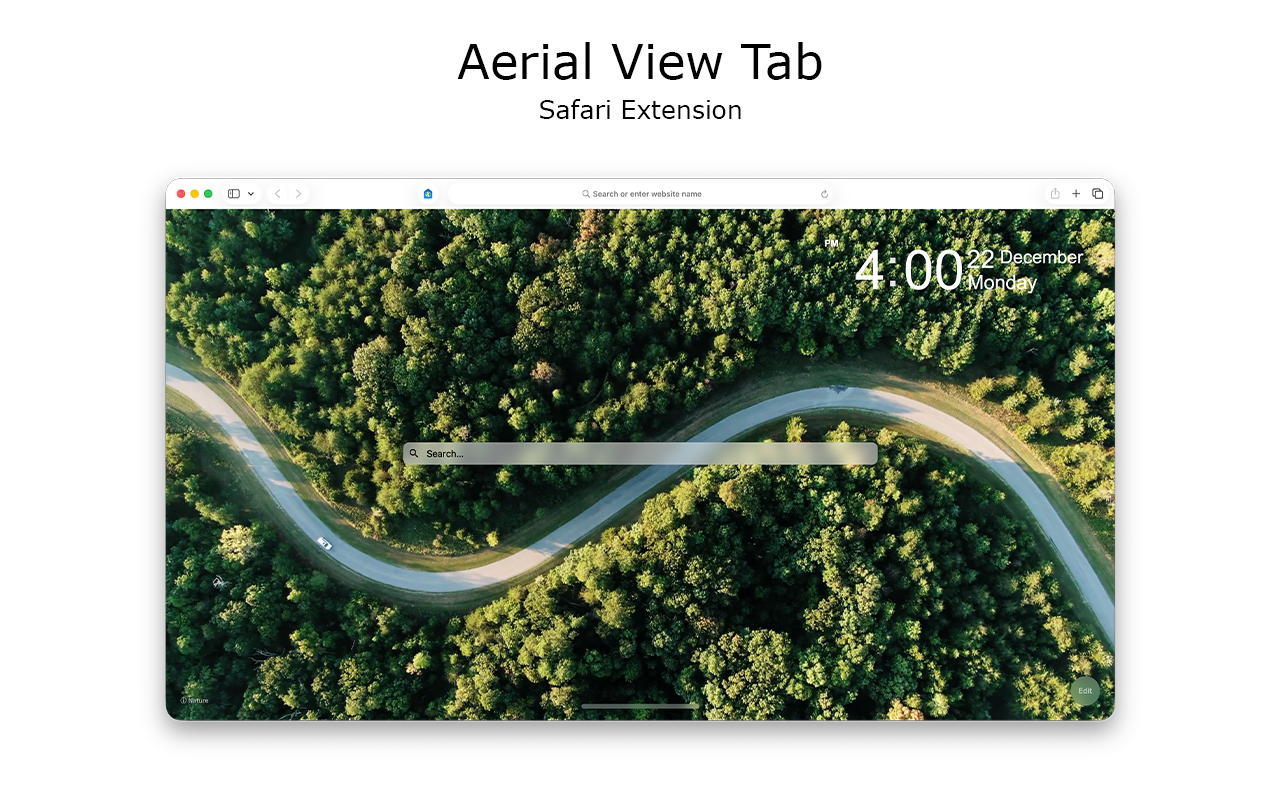 Aerial View Tab for Safari