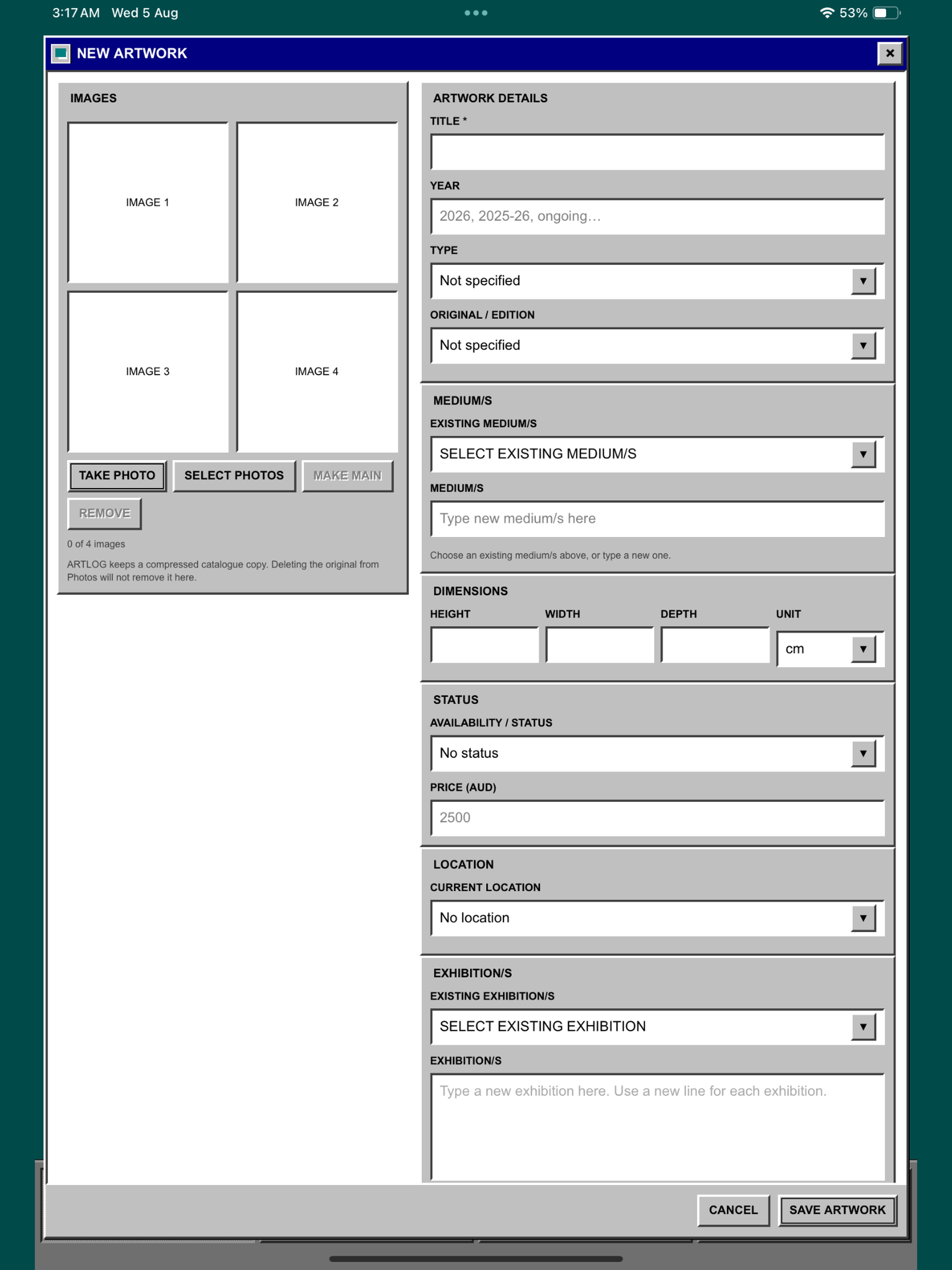 ARTLOG screenshot 11