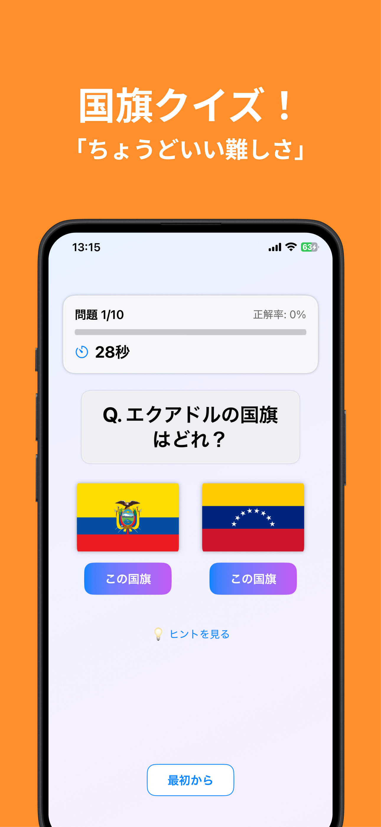 "似"国旗クイズ