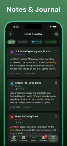 Exotic Reptile Care iPhone screenshot