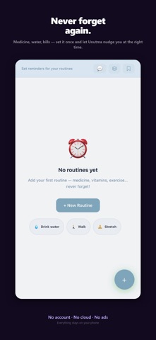 Unutma: Offline Diary & Vault iPhone screenshot