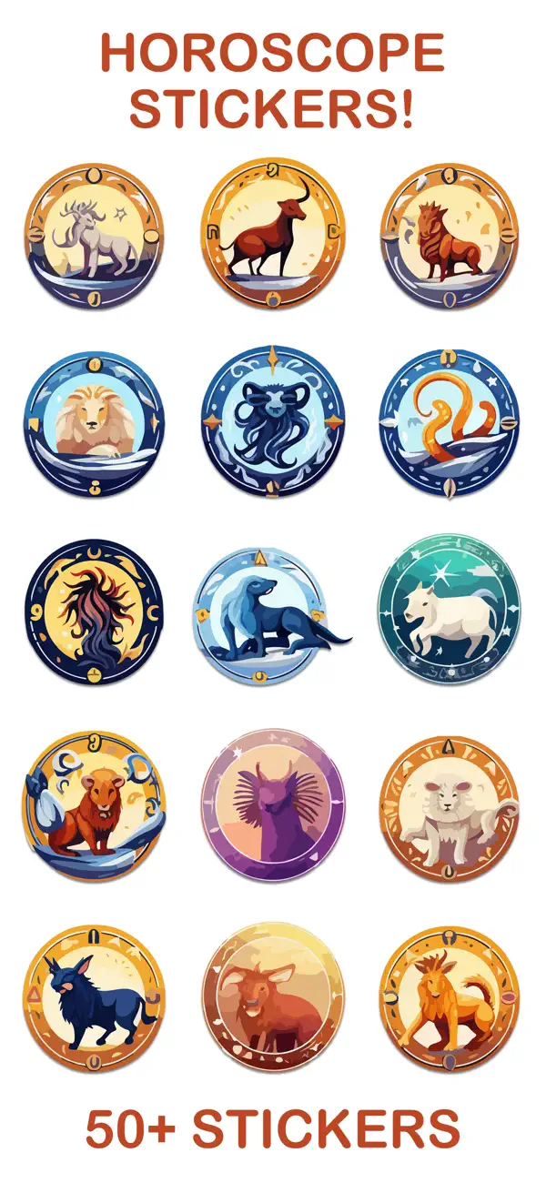 Screenshot #1 pour Horoscope Stickers!