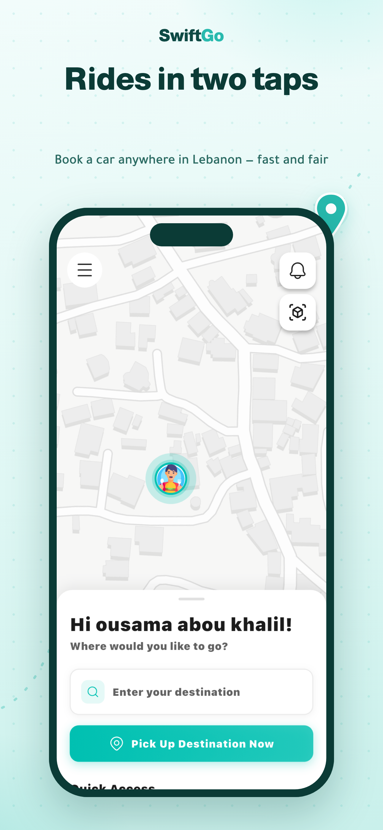 SwiftGo – Request Rides & Food screenshot 3