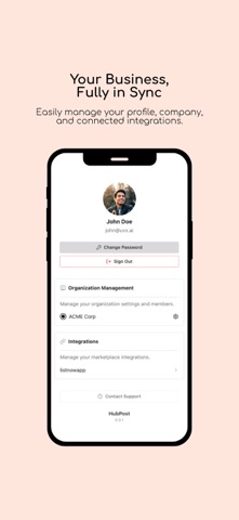 HubPost iPhone screenshot