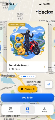 RideClan: Group Ride GPS iPhone screenshot
