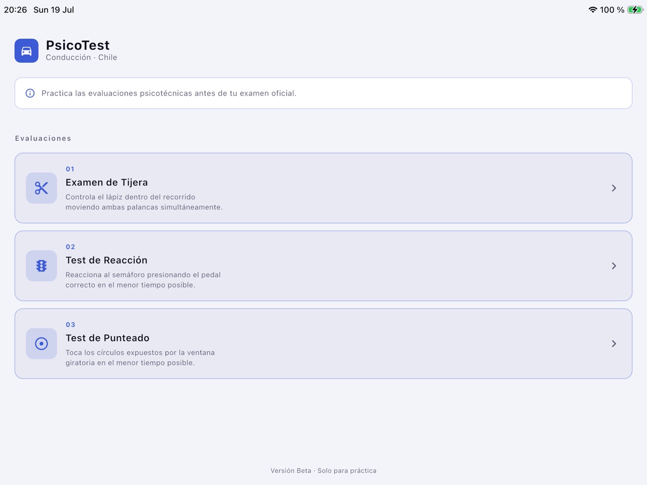 Screenshot 9 of PiscoTest Conducción
