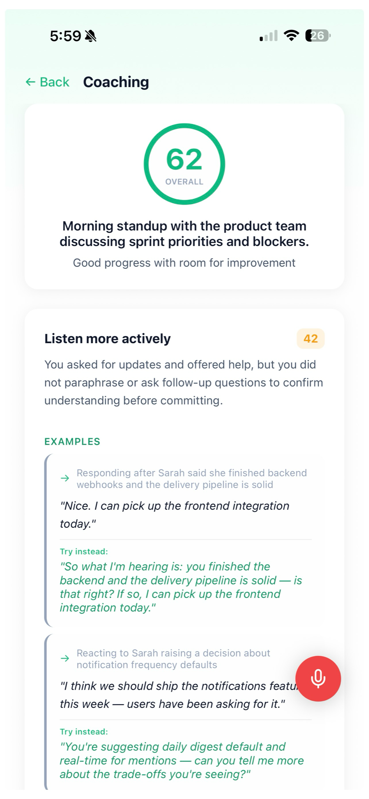 Fluent - Communication Coach screenshot 2