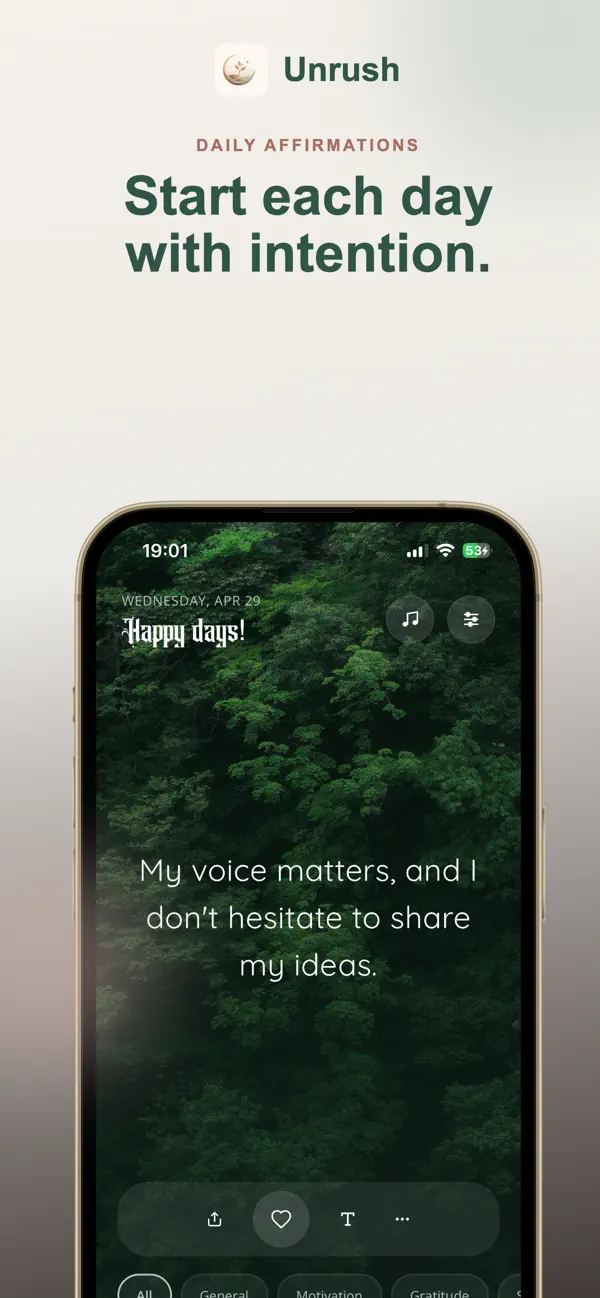 Screenshot #1 pour Unrush: Breathwork & Journal