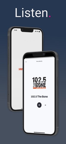 102.5 The Bone: Real Raw Radio iPhone screenshot
