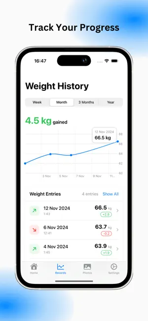 Weight Tracker Pro - Fitness screenshot 1