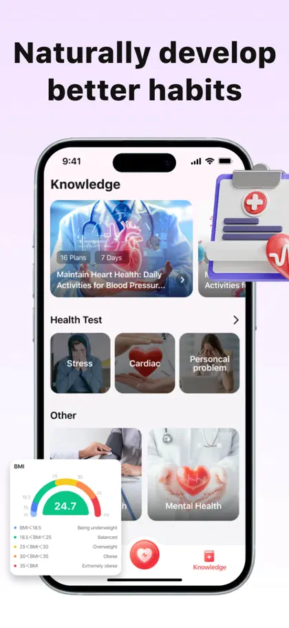 Screenshot 5 di 6 di PulseCare: Heart Rate Tracker