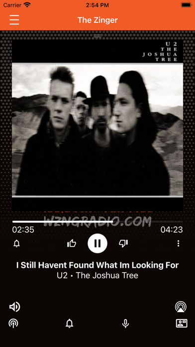 The Zinger 100.9 iPhone screenshot 1 - Entertainment app