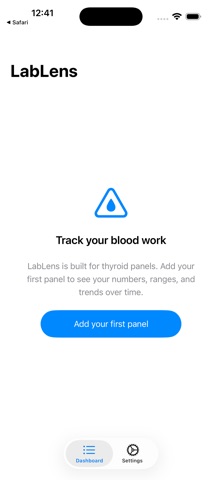 LabLens — Thyroid Trends Screenshot 3 of 4