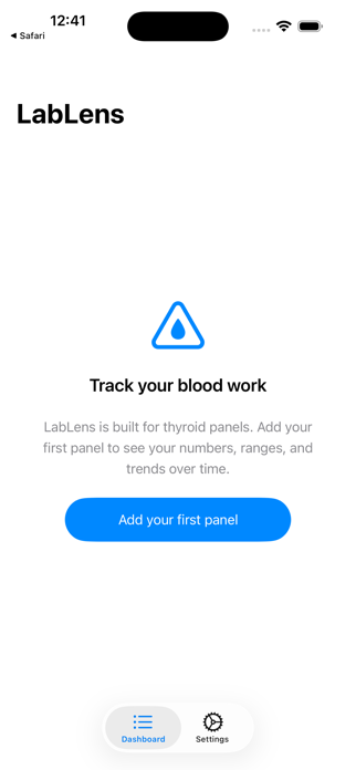 LabLens — Thyroid Trends Screenshot 3 of 4