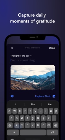 Glimpse. Gratitude Journal iPhone screenshot