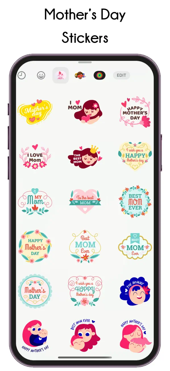 Screenshot #2 pour Happy Mother's Day Stickers!!