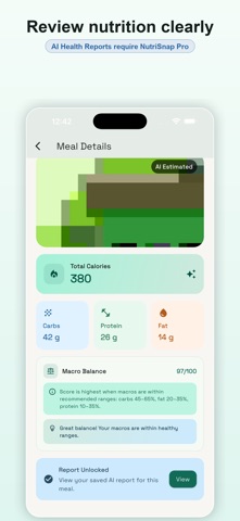AI NutriSnap screenshot