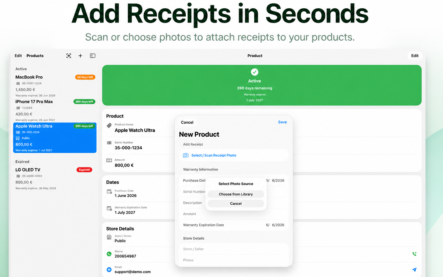 Warranty Tracker Pro