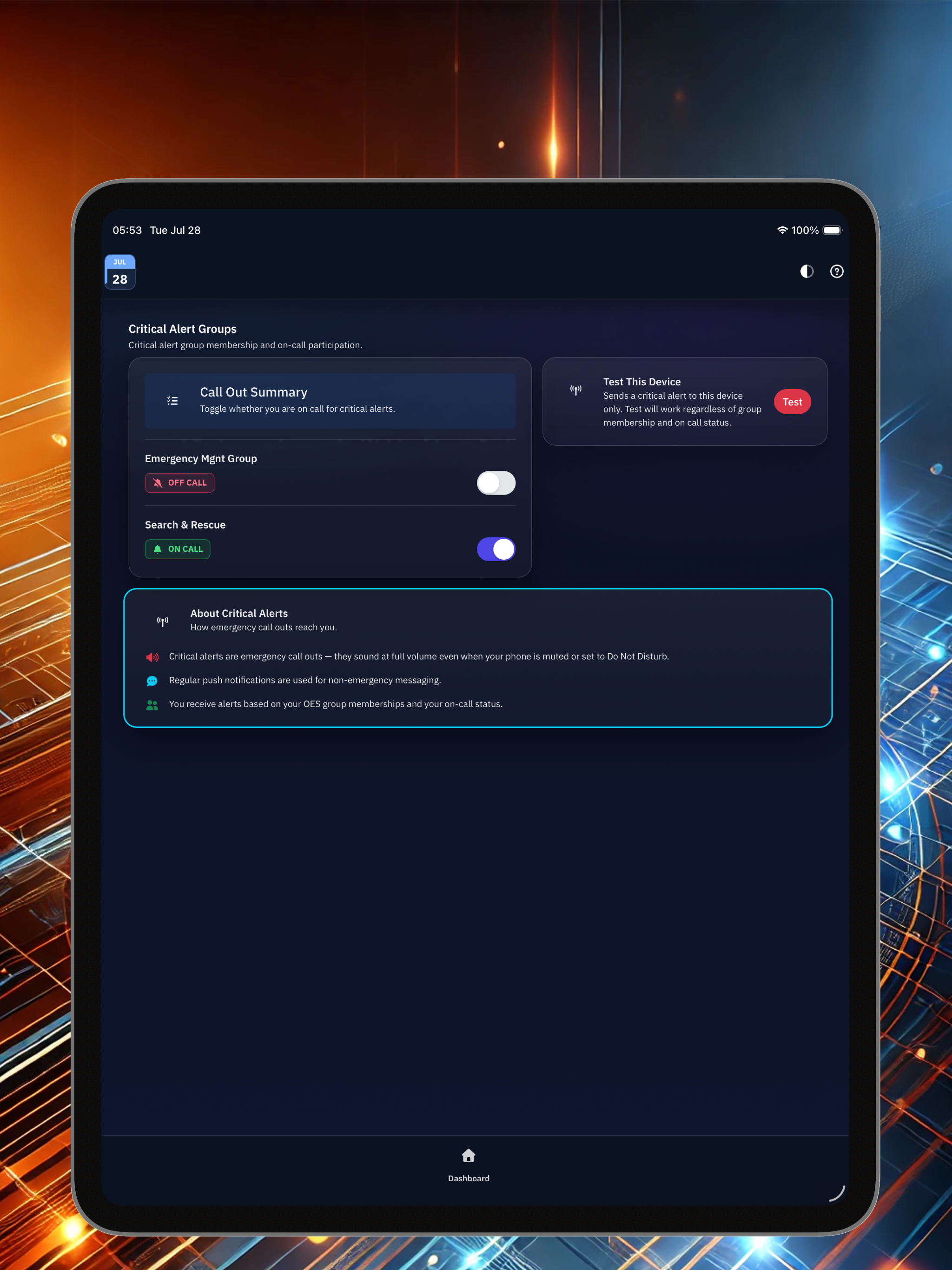 OES Critical Alerts screenshot 9