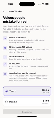 InstantVoice: Text to Speech Screenshot 3 of 3
