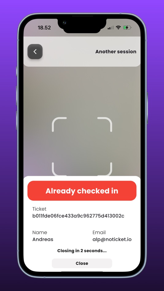 #2. Noticket Handheld (iOS) By: NoTicket ApS
