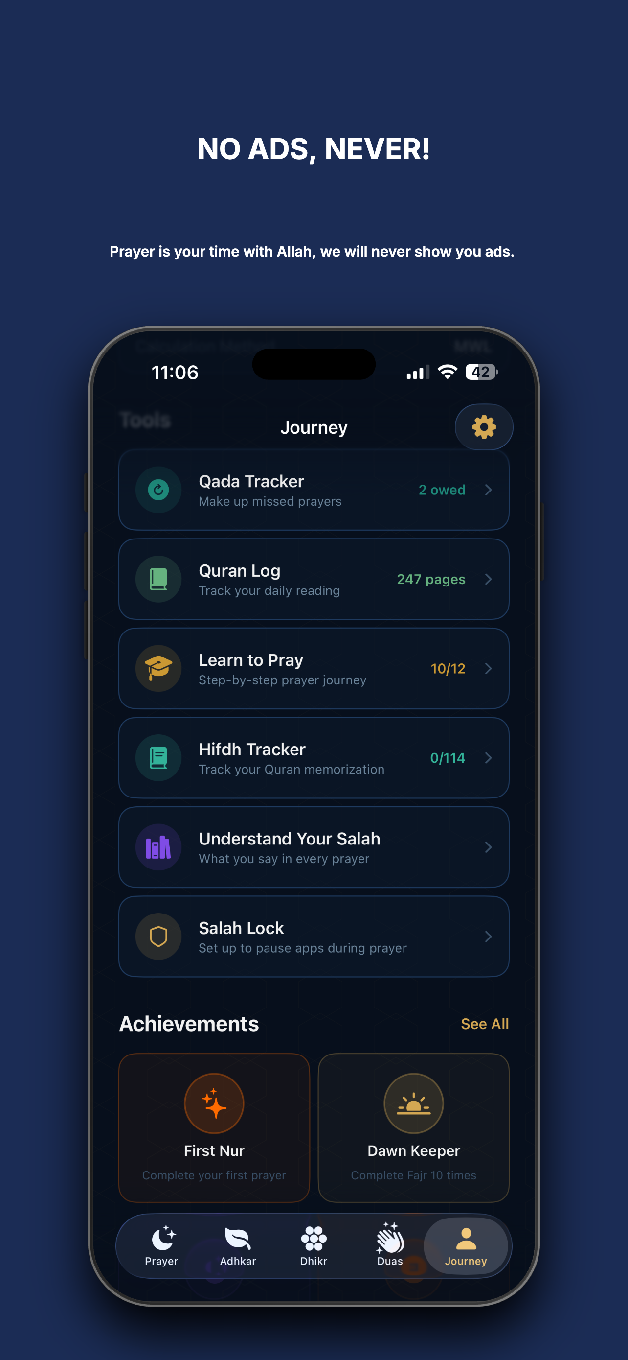 Hayya — Prayer Tracker