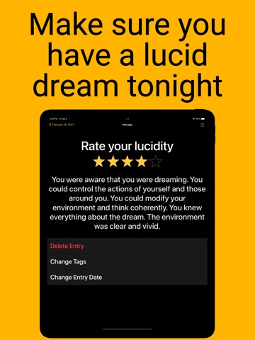 Lucid Dream Alarm - Everdream iPad screenshot