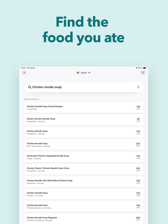 Cals: Calorie Counter & Diets iPad screenshot 4 - Health & Fitness app