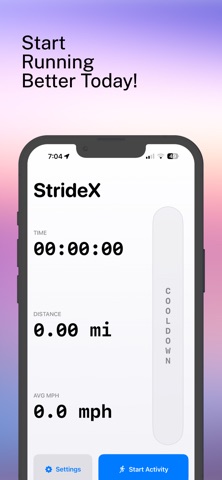 StrideX: Smart Running Coach Screenshot 4 of 4