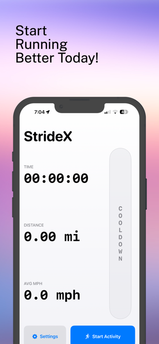 StrideX: Smart Running Coach Screenshot 4 of 4