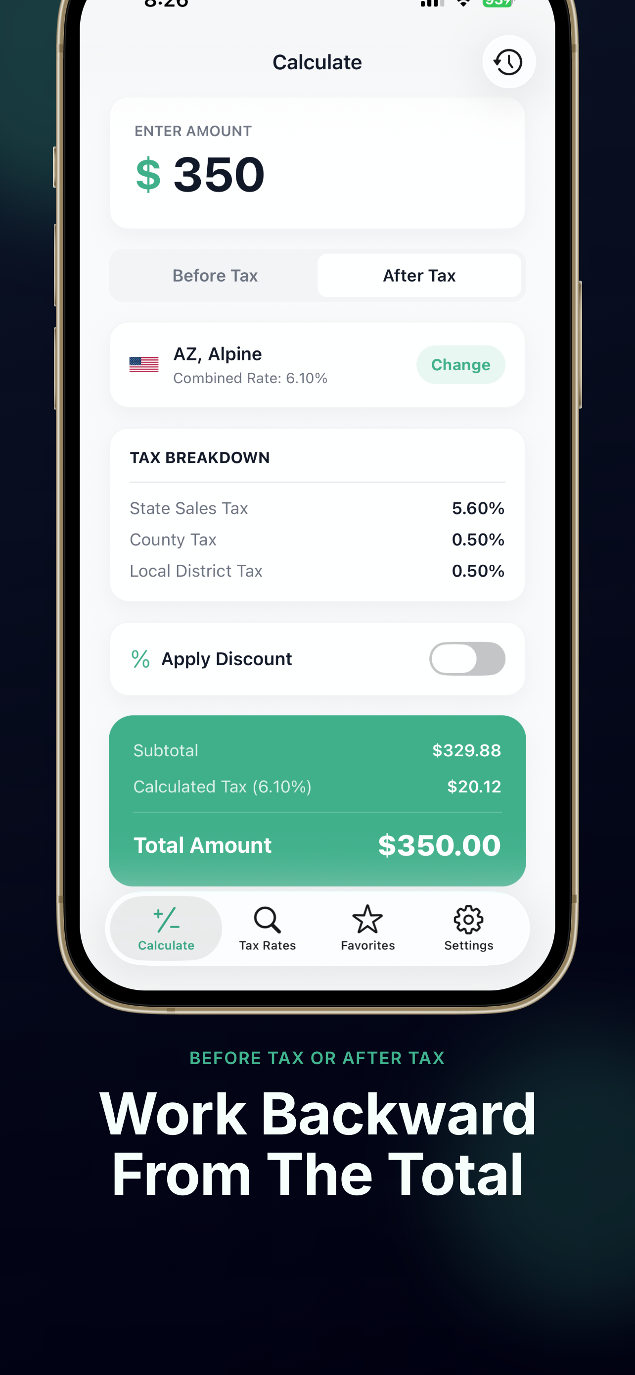 Sales Tax Calculator: Discount screenshot 3